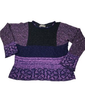 Bill Baber Long Sleeve Knot Top Scottish Knitwear Sweater size Medium